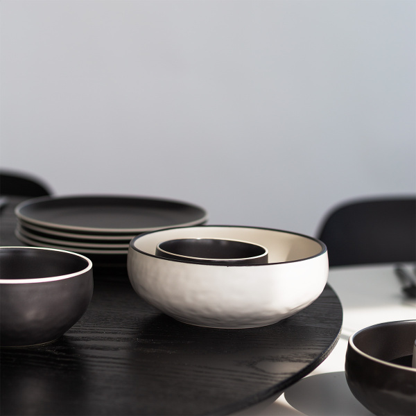 Bol 19,3 cm | Elements Yin & Yang white
