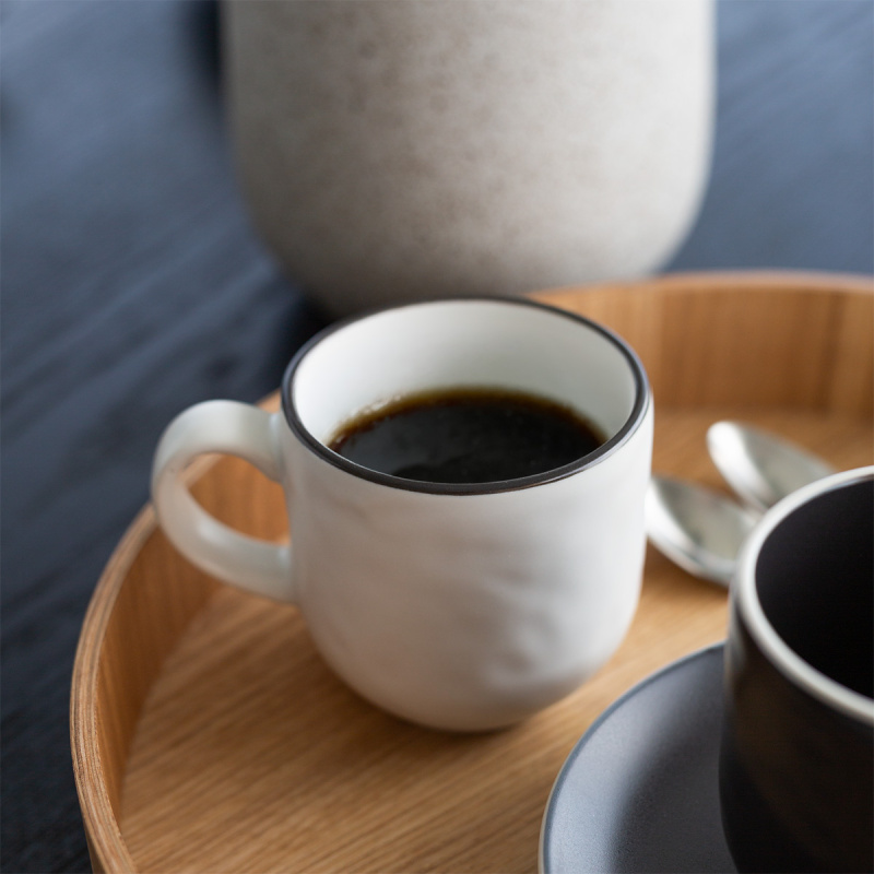 Tasse à café 240 ml — Elements Yin & Yang white