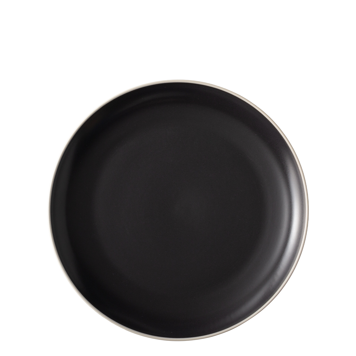 Assiette plate 27 cm — Elements Yin & Yang black