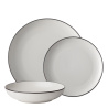 Set d’assiettes 18 pcs — Elements Yin & Yang white