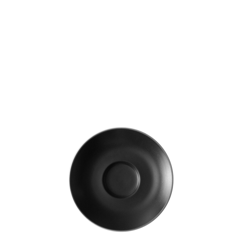 Soucoupe à moka 12,2 cm — Elements Yin & Yang black