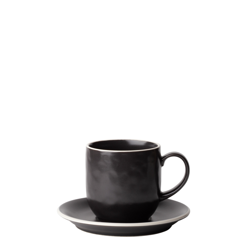 Set de tasses 12 pcs | Elements Yin & Yang black