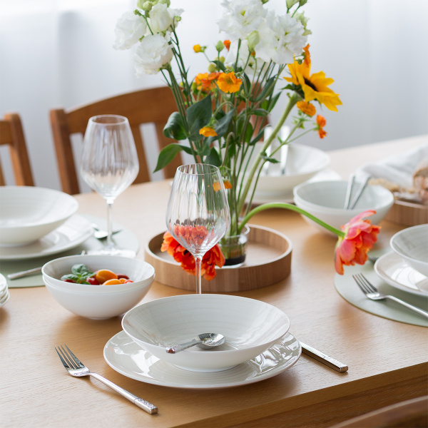 Service d'assiettes 16 pcs | Premium Platinum Line Rocca