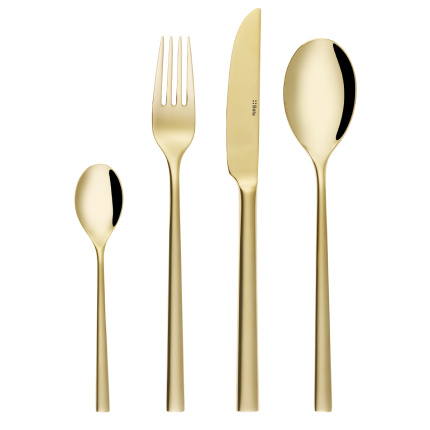 Menagère 24 pièces Living champagne | Sola Premium