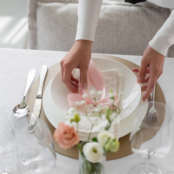 Set de vaisselle de démarrage 60 pièces | Premium Platinum gold