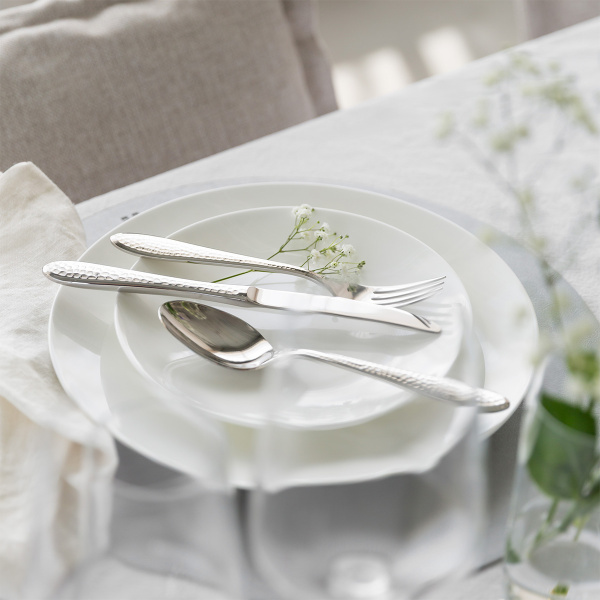 Set de vaisselle de démarrage 60 pièces | Premium Platinum silver