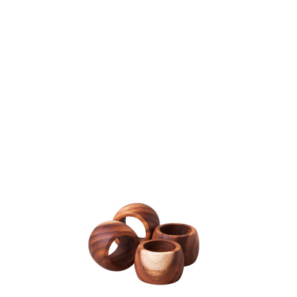 Rond de serviette Agát set de 4, Ø 5,7 cm - FLOW Wooden