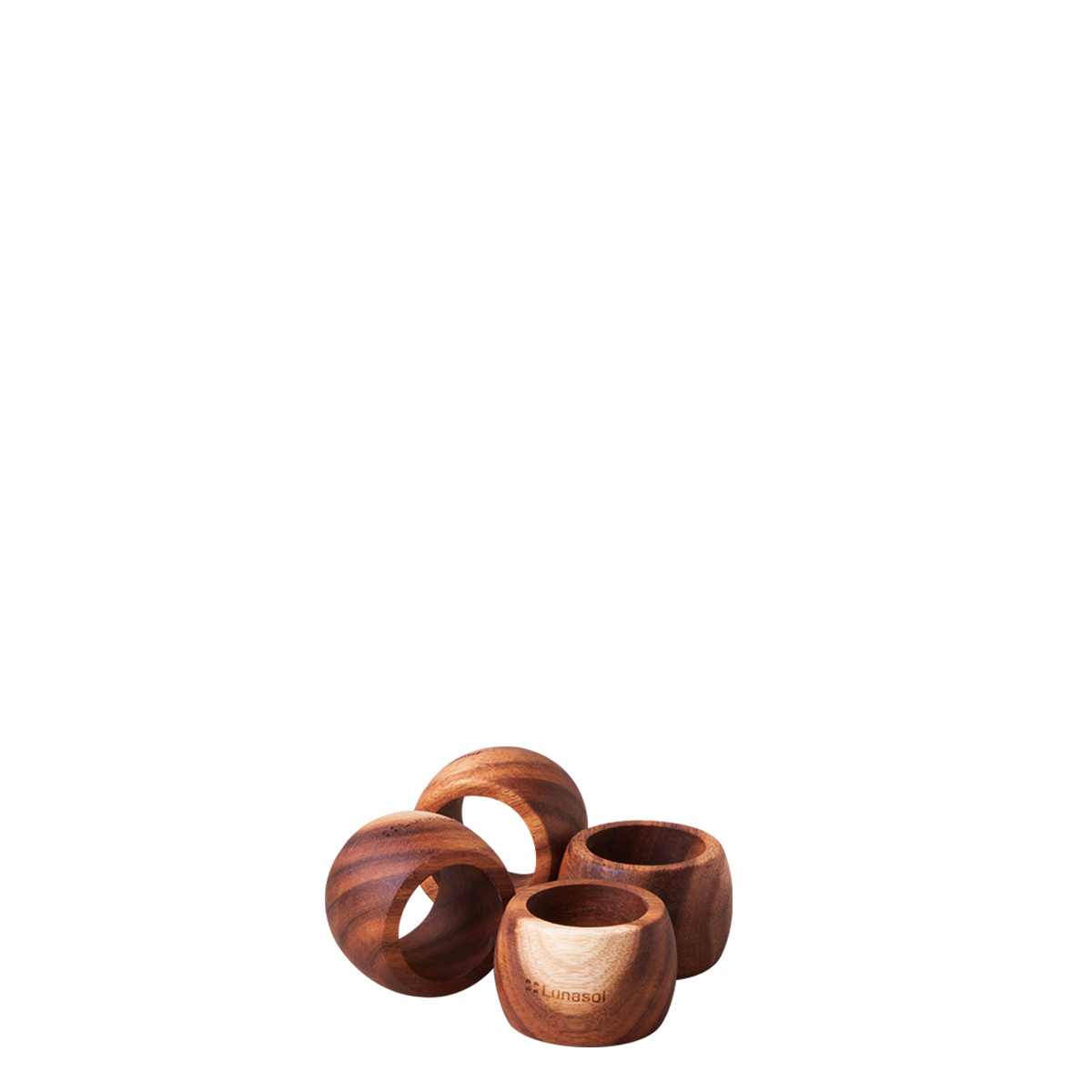 Rond de serviette Agát set de 4, Ø 5,7 cm - FLOW Wooden