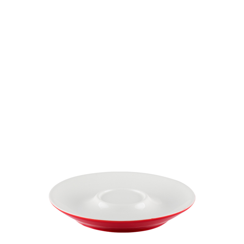 Soucoupe à café/thé rouge 15 cm – RGB