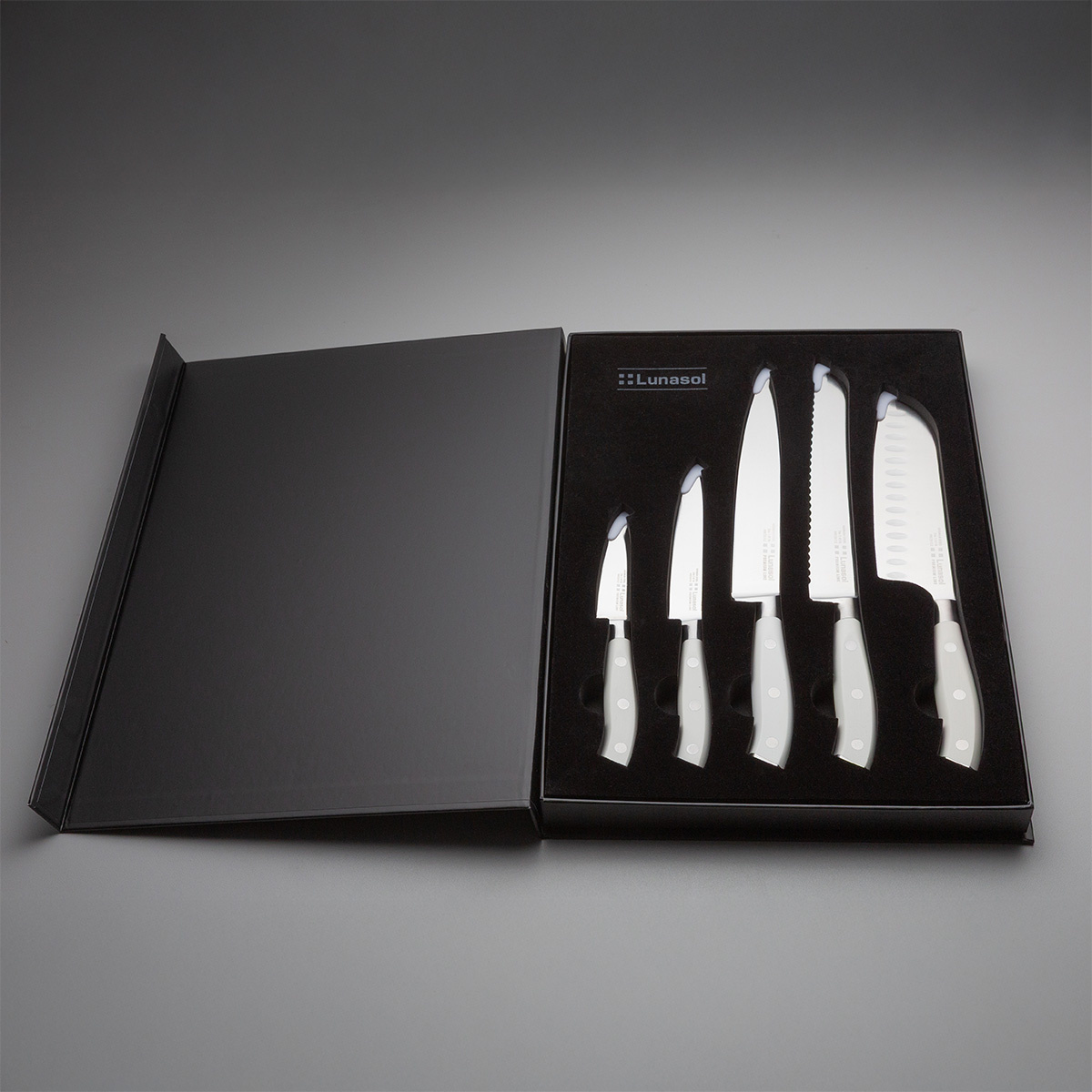 Set de couteaux 5 pièces — Lunasol Premium Knife blanc