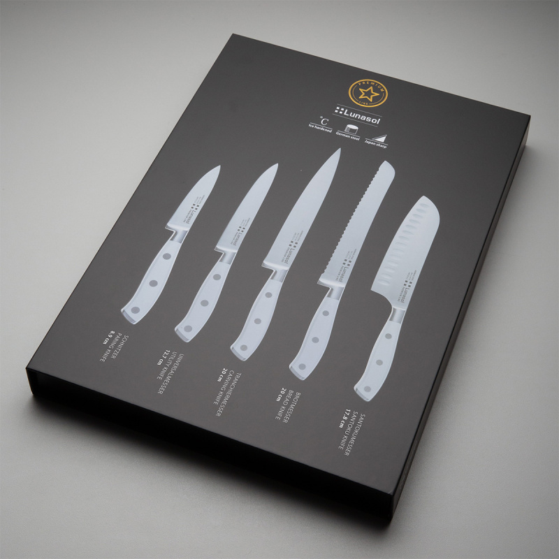 Set de couteaux 5 pièces — Lunasol Premium Knife blanc