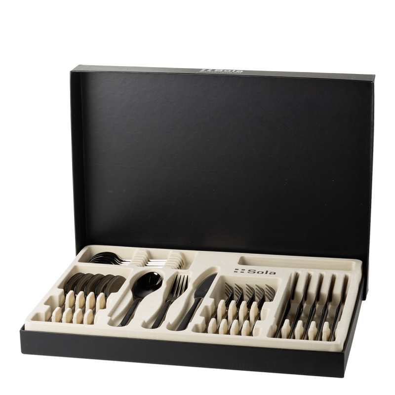 Set de couverts 30 pcs – Costa Rica PVD gris
