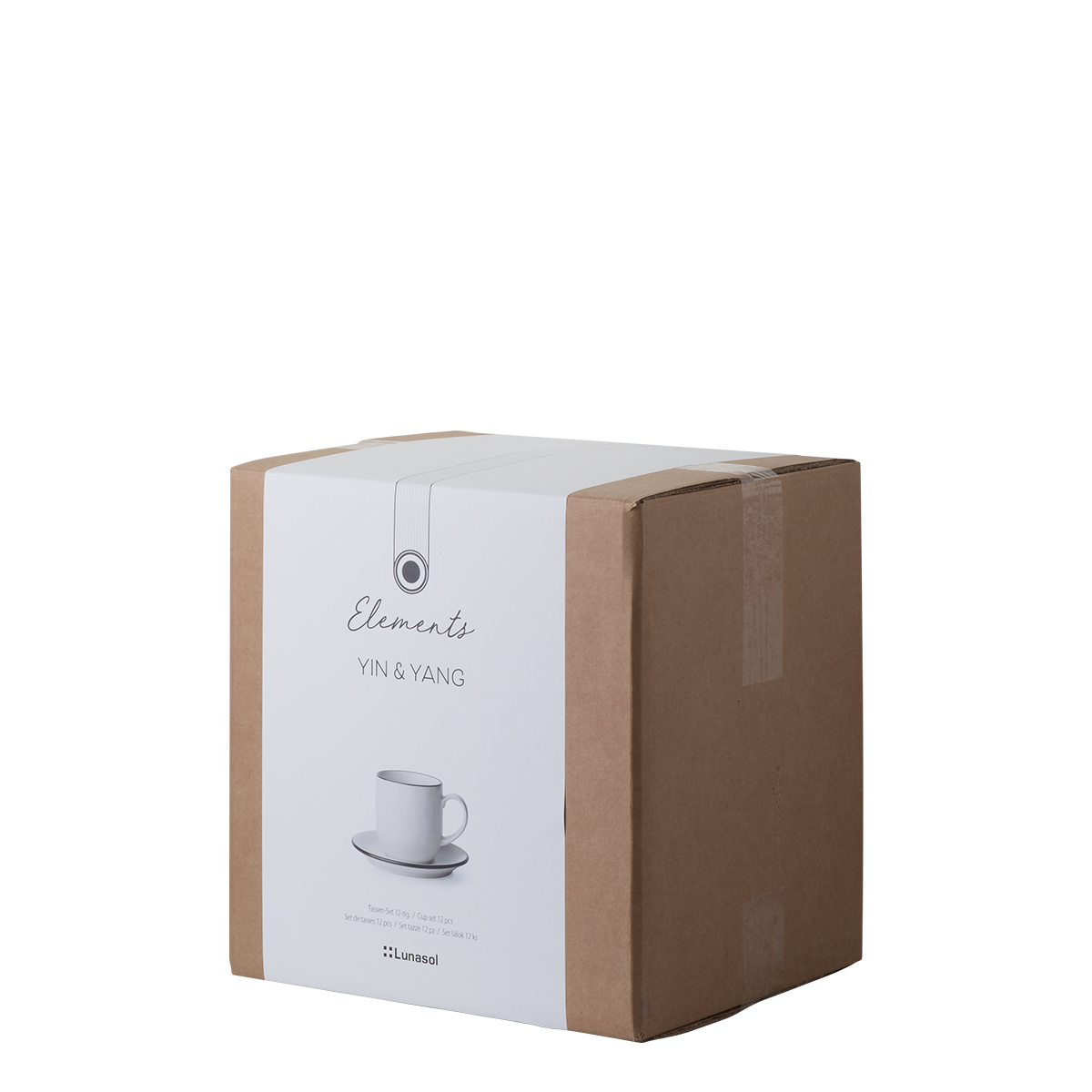 Set de 12 tasses | Elements Yin & Yang white