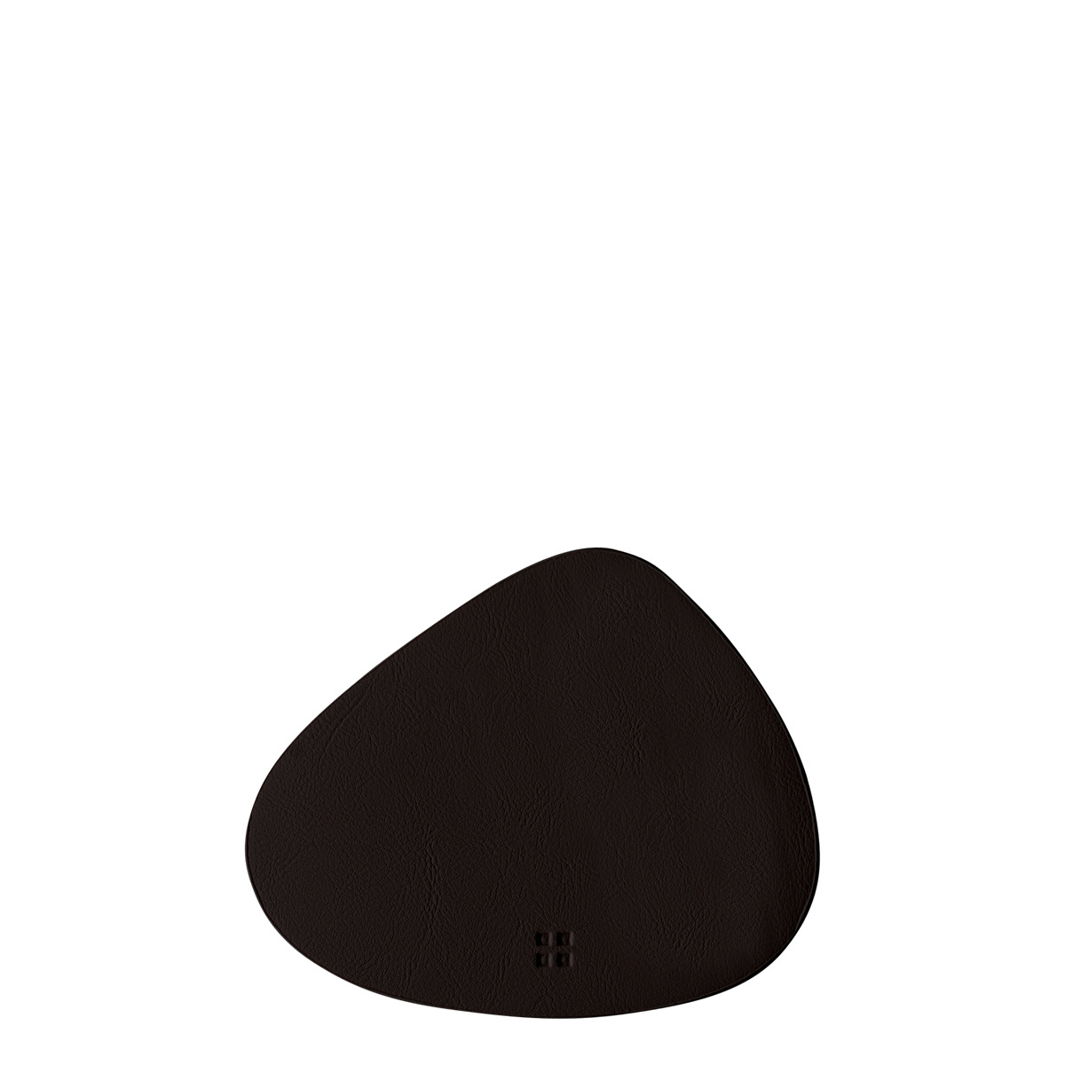 Dessous de verre triangle en PVC noir 14 x 11.5 cm - Elements Ambiente