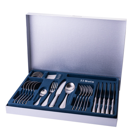 Ménagère 24 pièces - Baguette Elite - couteau à lame longue