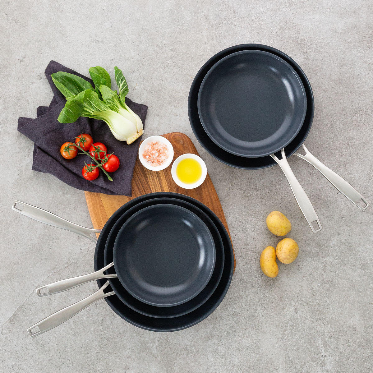 Set de poêles 3 pcs | Sirius Terra Multi-layer
