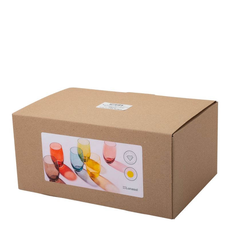 Verres Tumbler jaunes 460 ml 6 pcs - Optima Glas Lunasol