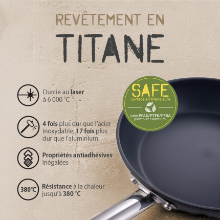 Casserole avec revêtement en titane Ø 16 cm - Saturn Terra Lunasol
