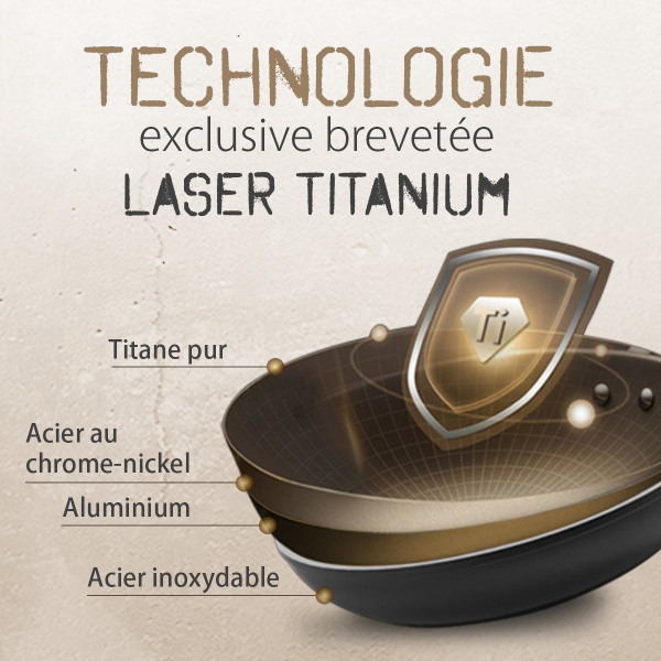 Poêle avec revêtement en titane Ø 20 cm - Saturn Terra Lunasol