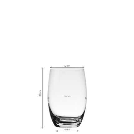Verres Tumbler 460 ml 6 pcs - Optima Glas Lunasol