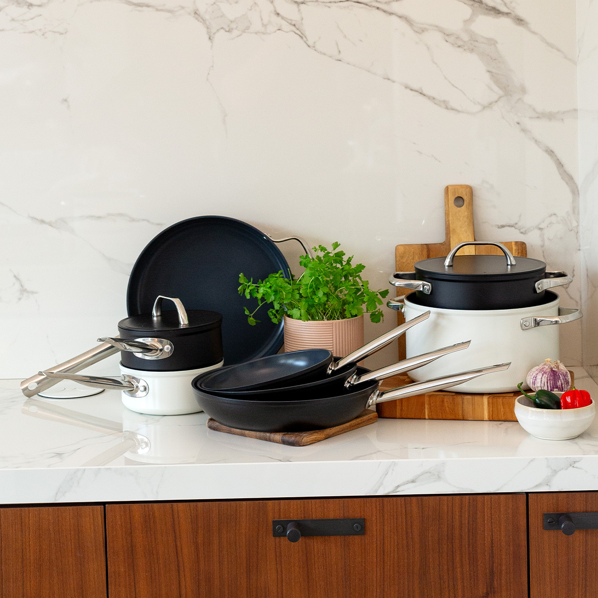 Poêle avec revêtement en titane Ø 28 cm - Saturn Terra Lunasol