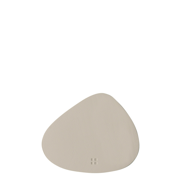 Dessous de verre triangle en PVC sable 14 x 11,5 cm - Elements Ambiente