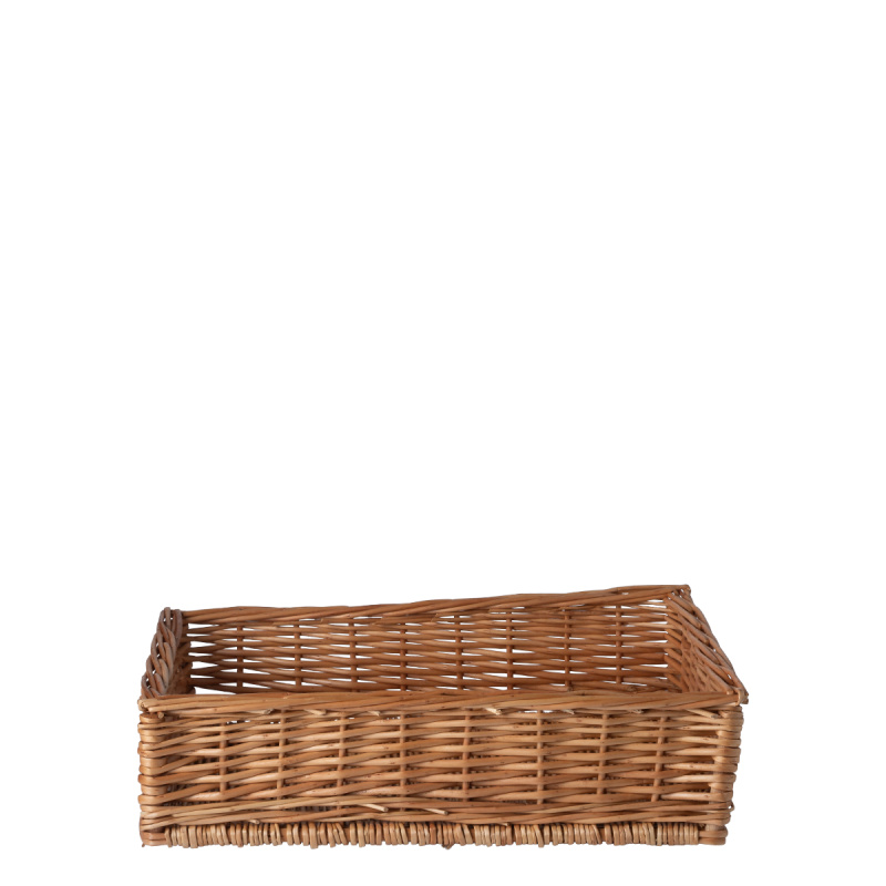 Corbeille rectangulaire en osier pour le pain 40 × 30 × 10 cm — Flow Wicker