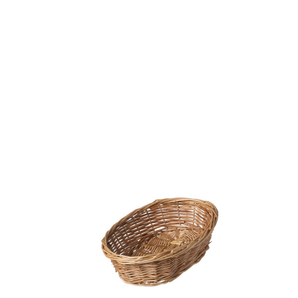 Corbeille ovale en osier pour le pain 28 × 22 × 8 cm — Flow Wicker