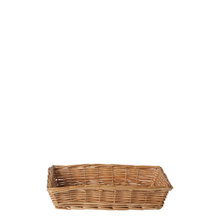 Corbeille à pain carrée en osier 34 × 25 × 6,6 cm — Flow Wicker