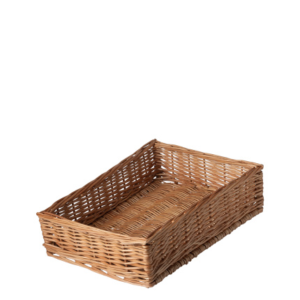 Corbeille rectangulaire en osier pour le pain 40 × 30 × 10 cm — Flow Wicker