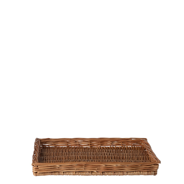 Corbeille rectangulaire en osier pour le pain 40 × 30 × 4 cm — Flow Wicker