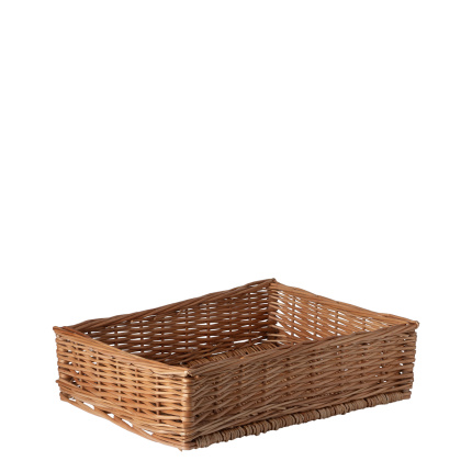 Corbeille rectangulaire en osier pour le pain 40 × 30 × 10 cm — Flow Wicker