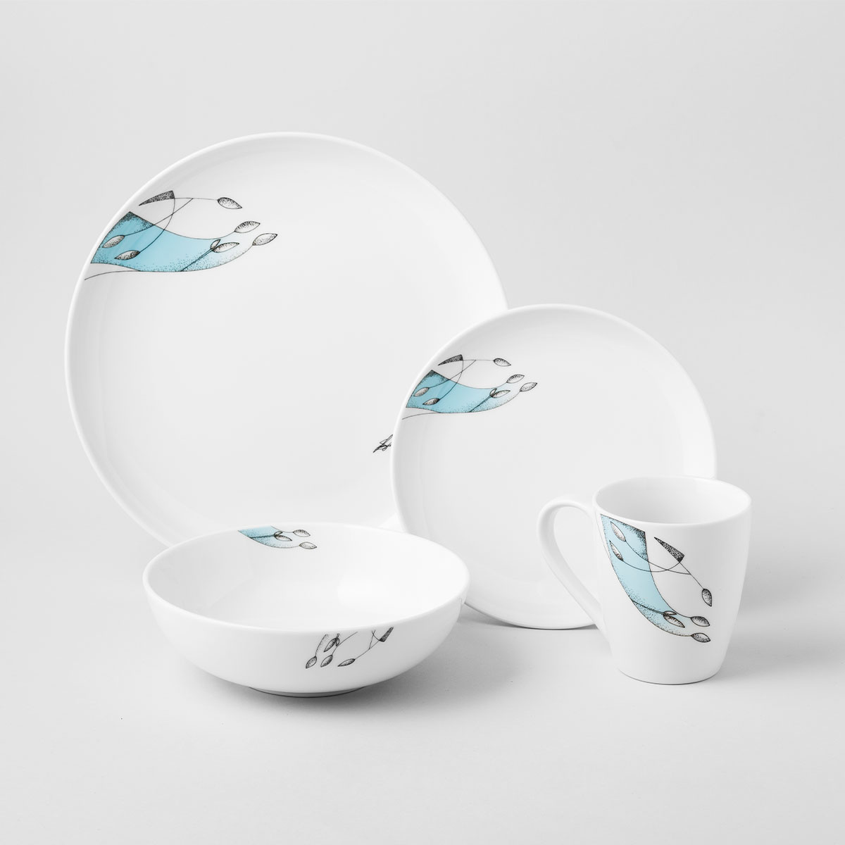 Tasse 330 ml Set 4 pcs - S-Art Elements Eau