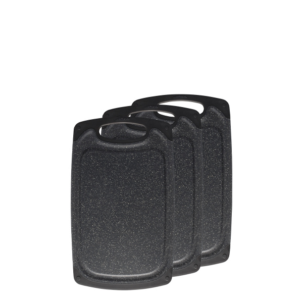 Planche à découper noire antibactérienne Set de 3 pièces - Basic