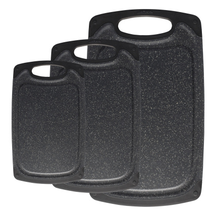 Set de planches à découper noires antibactériennes 3 pcs — BASIC Kitchen