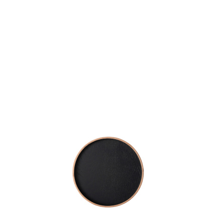 Plateau rond Ø 22 cm, H : 3.5 cm – Elements Wood Wengue
