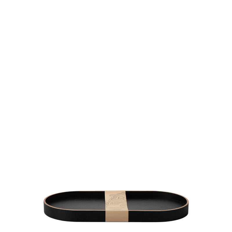 Plateau ovale 40 x 20 x 3 cm – Elements Wood Wengue