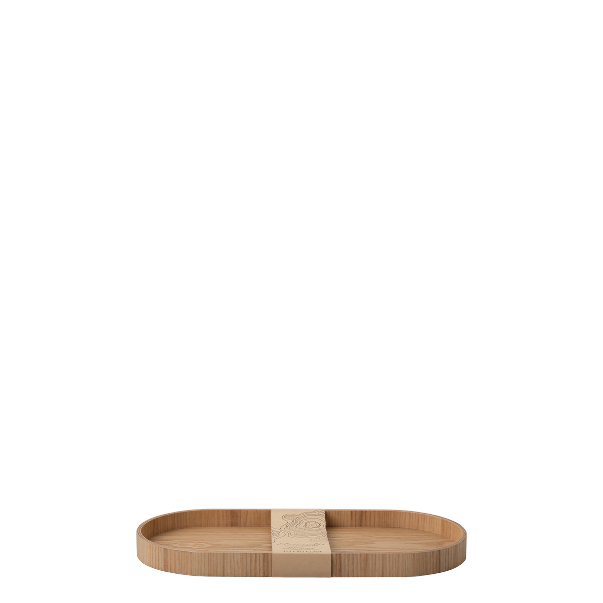 Plateau ovale 35.5 x 16.5 x 2.5 cm – Elements Wood frêne