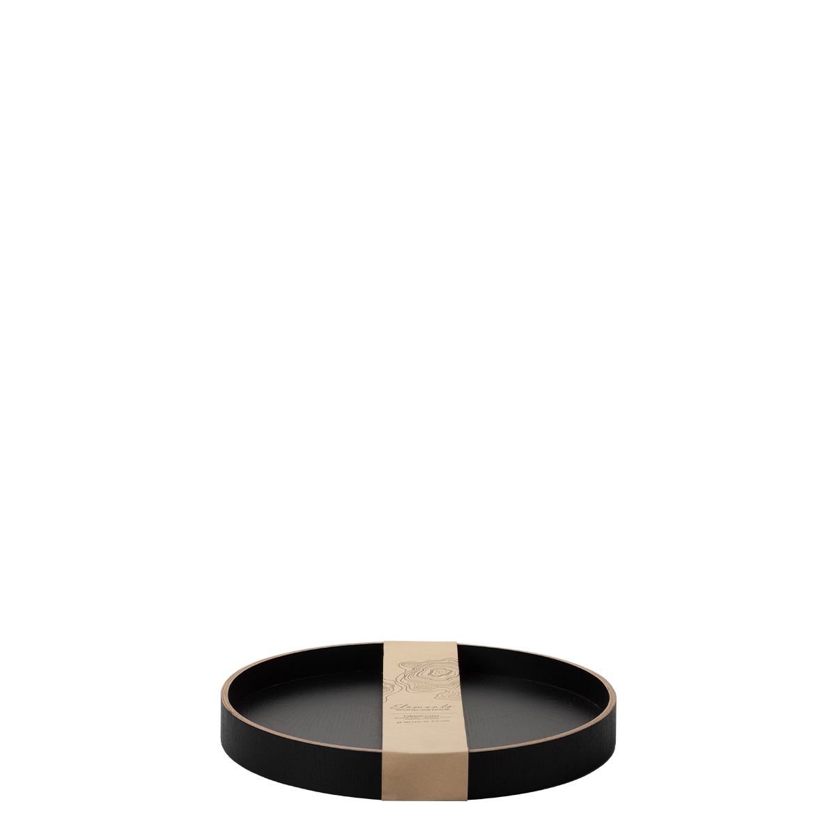 Plateau rond Ø 30 cm, H : 5 cm – Elements Wood Wengue