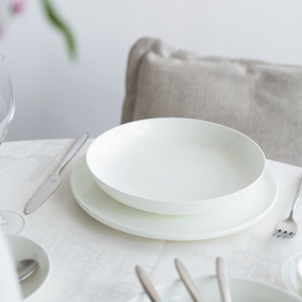 Ensemble de 18 assiettes – Premium Modern Platinum Line