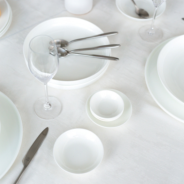 Assiette creuse U-Coupe 20,5 cm H : 3 cm – Gamme Premium Moderne Platine