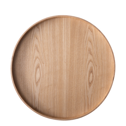 Plateau rond Ø 40 cm, H : 3.5 cm – Elements Wood frêne
