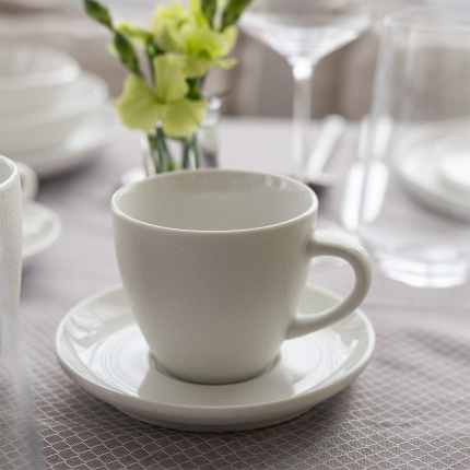 Soucoupe à café 14,5 cm — Fine Dining White Frosty
