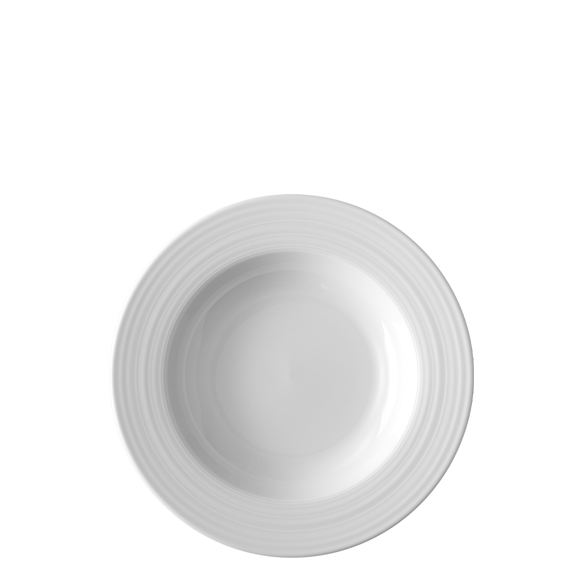 Assiette creuse avec bord Deco 22 cm lot de 6 pcs – UNIVERS blanc