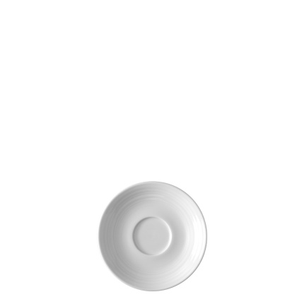Soucoupe à moka avec bord Deco 12 cm lot de 6 pcs – UNIVERS blanc