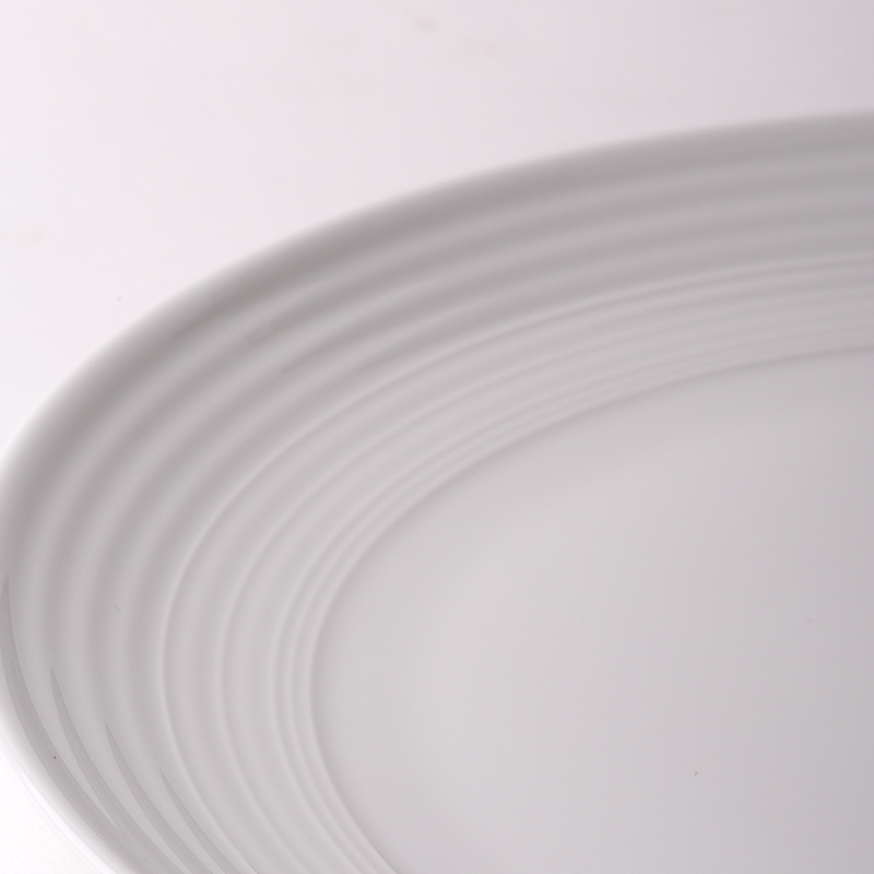 Assiette plate Coupe classic Deco 21 cm lot de 6 pcs – UNIVERS blanc