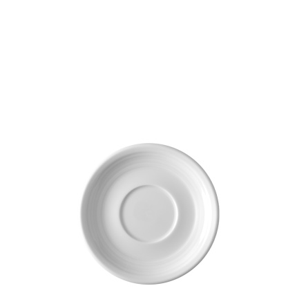 Soucoupe à café avec bord Deco 16 cm lot de 6 pcs – UNIVERS blanc
