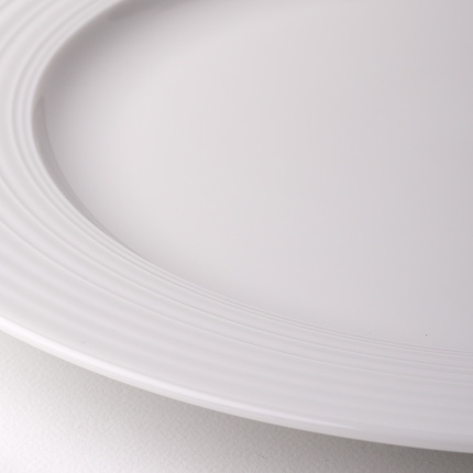 Assiette plate avec bord Deco 20,5 cm lot de 6 pcs – UNIVERS blanc