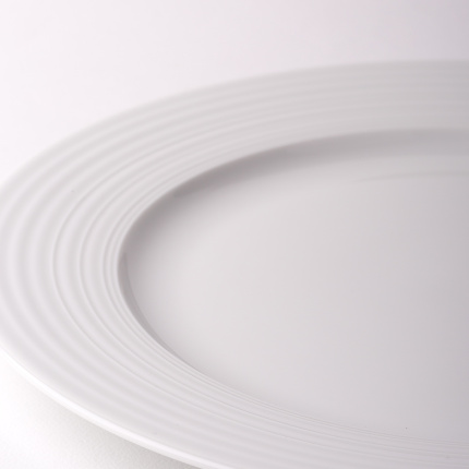 Assiette plate Deco 29 cm set 6 pièces — Univers blanc