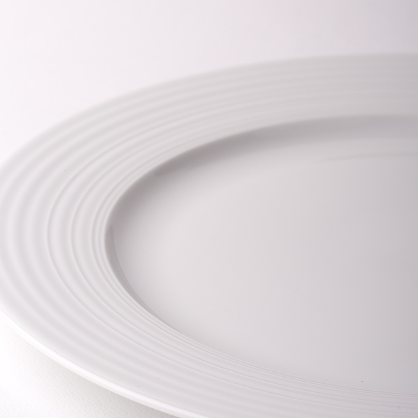 Assiette plate Deco 29 cm set 6 pièces — Univers blanc